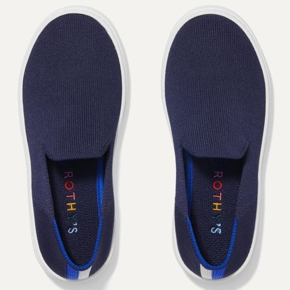 Rothy’s The Kids Sneaker Navy Blue 3